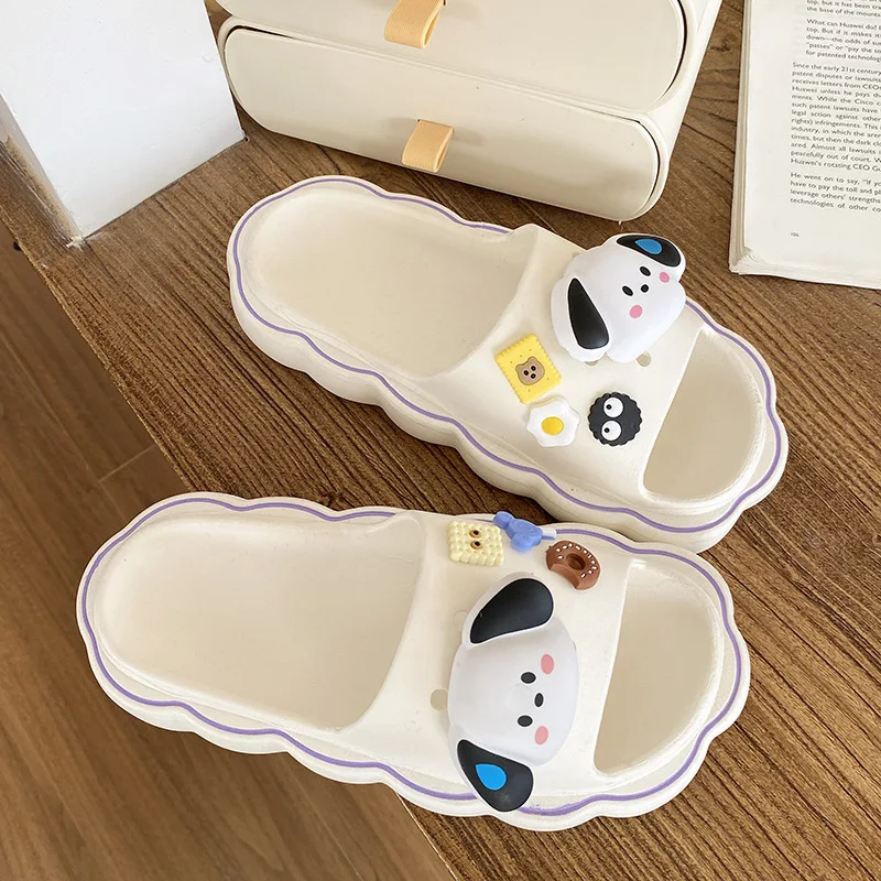 

Fashion Women Slippers Summer Flat Lightweight EVA Home Bathroom Slippers Comfort Massage Couples Indoor Slides Shower Shoes