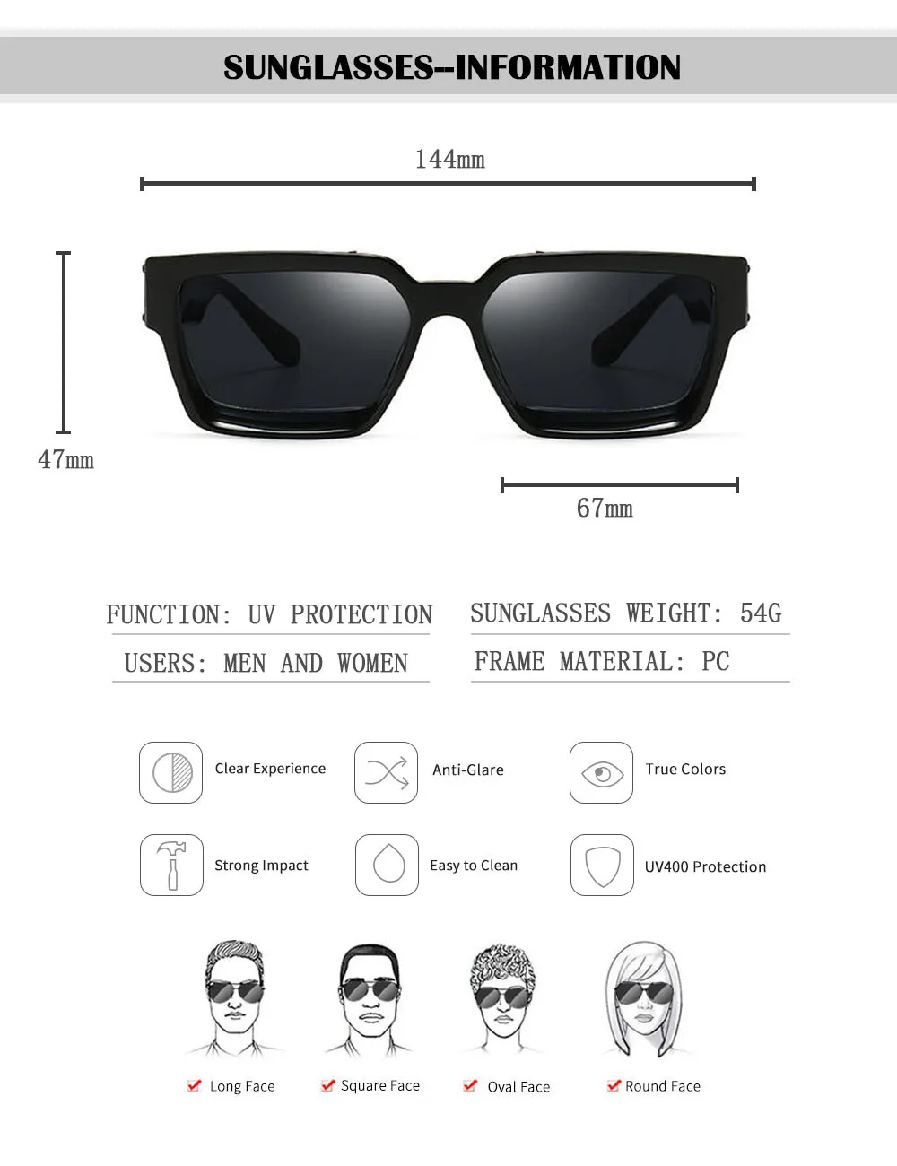 2026 Retro Quadrat Sonnenbrille Männer Vintage Millionär Sonnenbrille Frauen Trendy Urlaub Luxus Mode Gläser Gafas De Sol Hombre – Detail 13