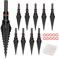 6/12/24PCS 125 Grain Hunting Arrowheads Broadheads Screw-in Arrow Tips Points for Recurve Bow/Compound Bow/Longbow and Arrow