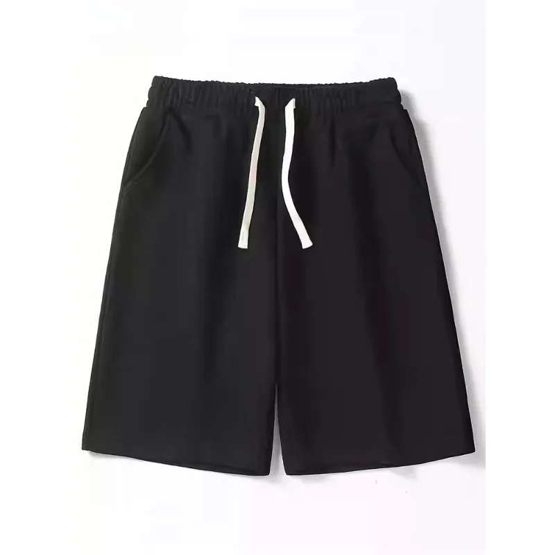 

Men's 2025 Solid Color Shorts Autumn New Style Sports and Leisure Versatile Pentagram Pants