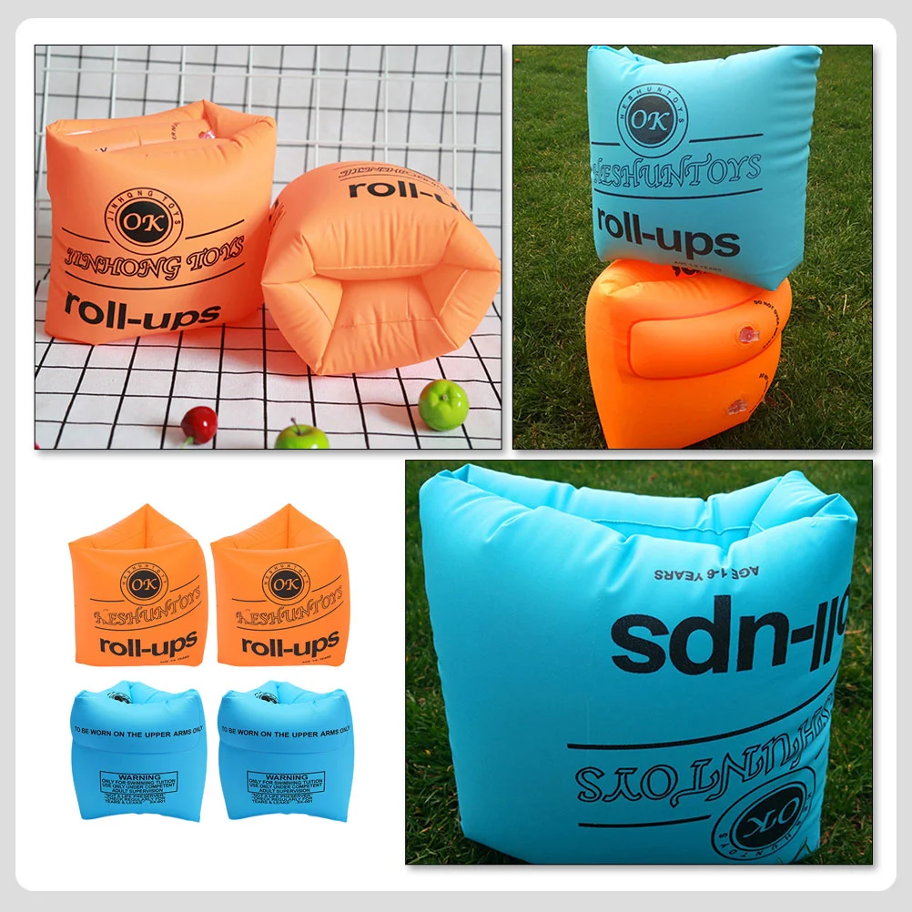 2 Pairs Wing Arm Swim Ring Child Men and Women Floaties Pvc Swimming Rings Inflatable Floats