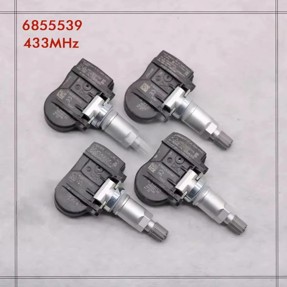 

1/4 шт. датчиков давления в шинах/TPMS, OEM: 6855539, 433 МГц, подходят для BMW 4-SERIES F32 F33 F36 2014-2022 годов выпуска, с батареями Panasonic CR2032.