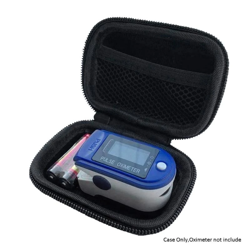 Fingertip Oximeter Carry Shockproof Protective Travel for Case Storage Bag Outdoor