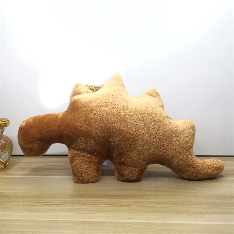 Dinosaur Pillow Filling Toys Dinosaur Fried Chicken Nuggets Pillow Stuffed Toys Plush Realistic Interesting