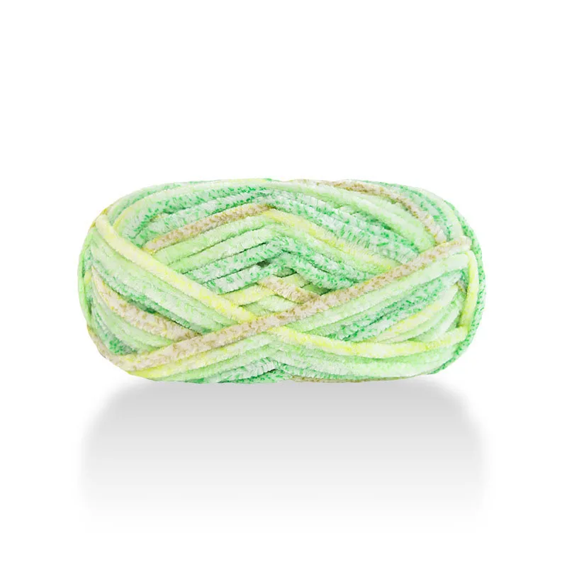 플리스 셔닐 니트, 멀티 컬러 옵션, 수제 실 공, 1 개