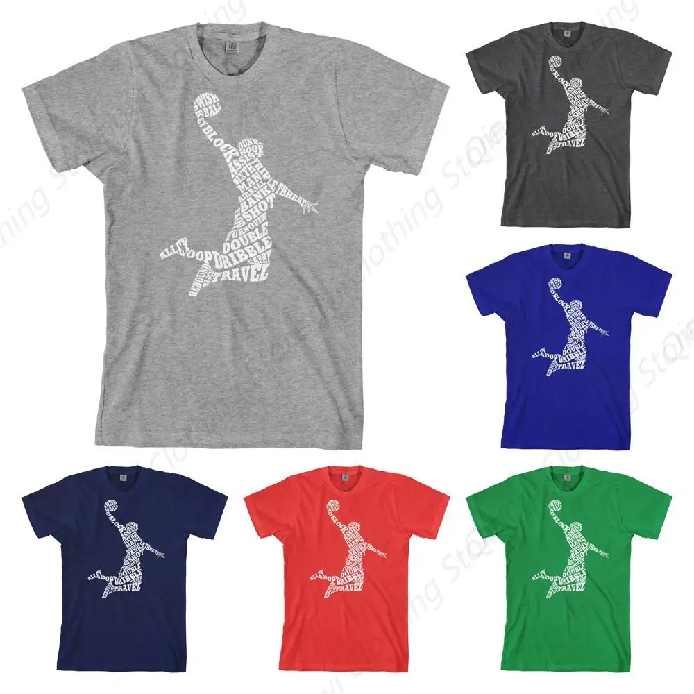 

Men's Basketball Player Typography T-Shirt - Small, Sport Gray