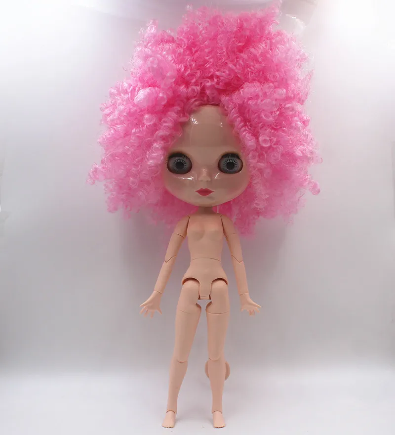 

Free Shipping big discount RBL-25018J DIY Nude Blyth doll birthday gift for girl 4color big eye with beautiful Hair cute toy