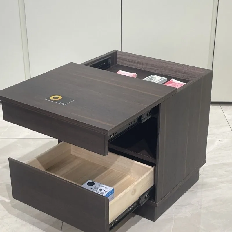 Bedside safe Hidden home card induction safe Bedroom bedside private room hidden compartment with lock anti-theft