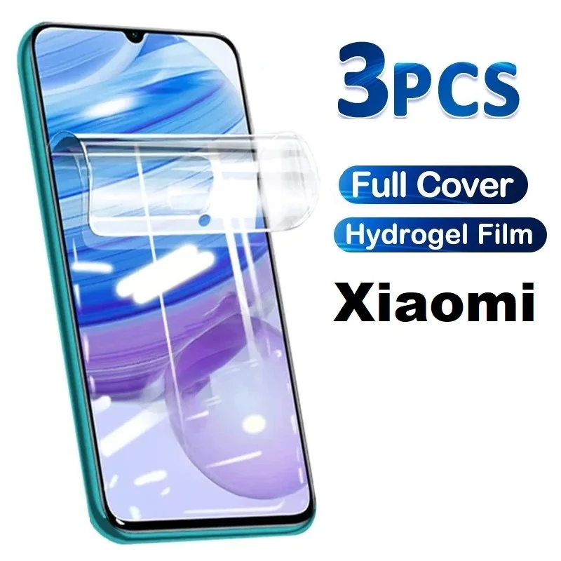 3 Stück HD Hydrogel Film für Xiaomi 12X 12 Pro Ultra 13 Lite 13T 5G Soft Screen Protector