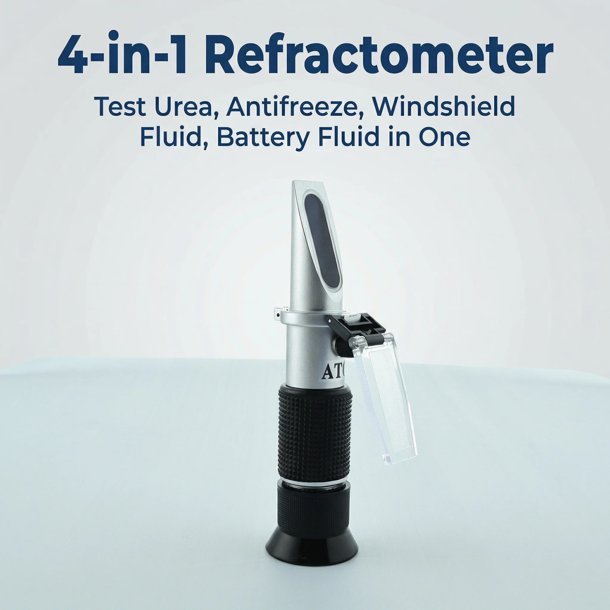 Handheld 4 in 1 Refractometer Urea AdBlue Antifreeze Battery Fluid Glass Water Tester ATC