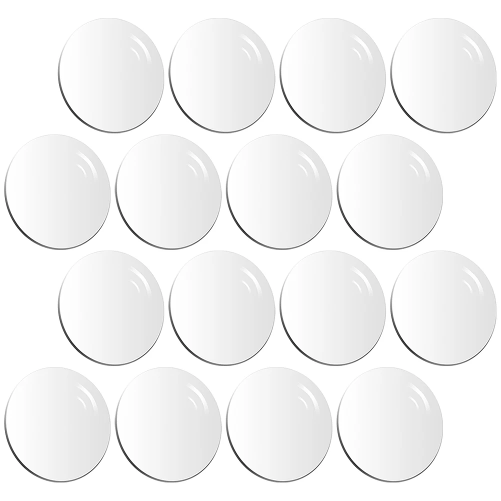 

50pcs Round Acrylic Sheets Clear Transfer Boards Baking Supplies Multi-Function Cake Drum Reusable Cake Serving Plate Bakery
