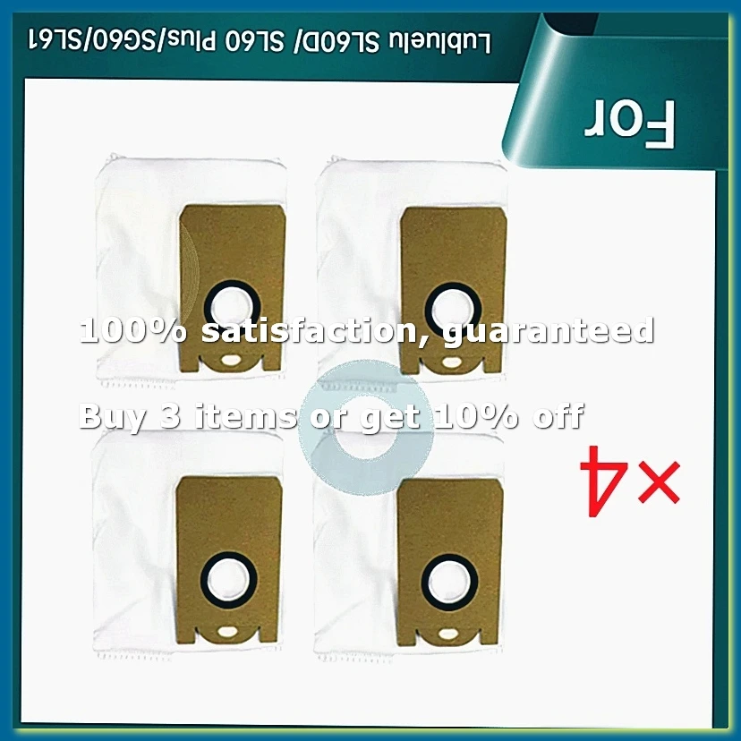●4 Pcs Dust Bags for SL60D/ SL60 Plus/SG60/SL61 Sweeper Accessories Dust Bags Built to Last and Work Well