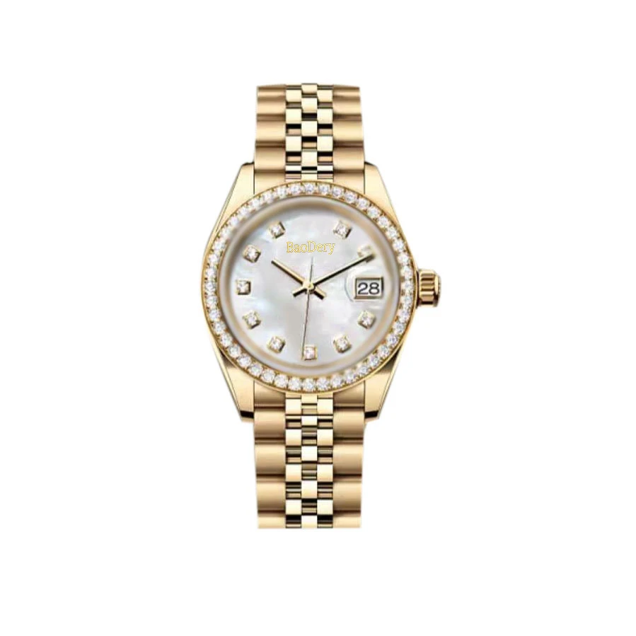 Women\'s 26mm Starry Diamond Dial Watch with Precision Steel Strap\