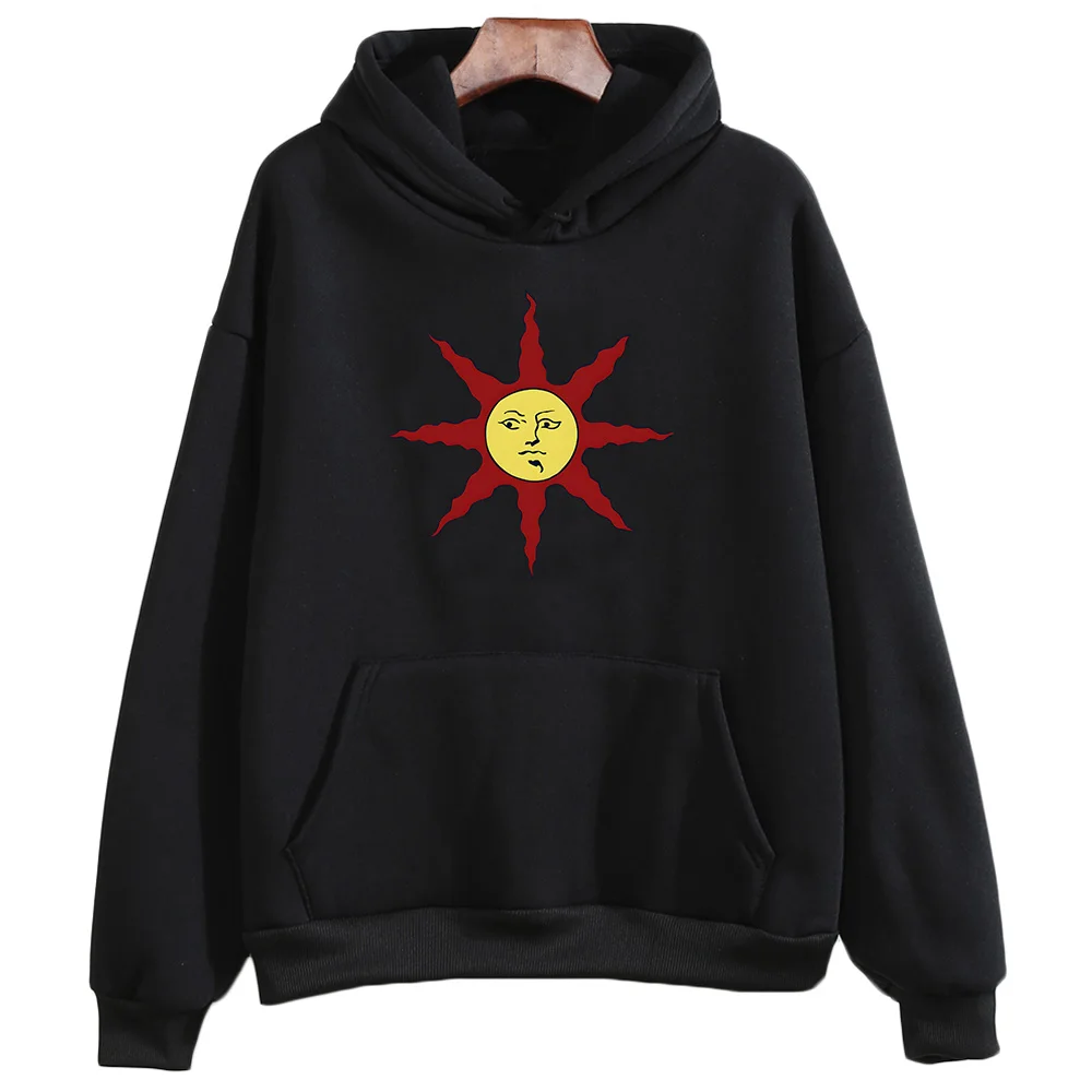 DARK SOULS Hoodie New Game Anime Print Fleece Cartoon Sweatshirt Long-sleeved Harajuku Clothing Sudaderas Kawaii Soft Pullovers