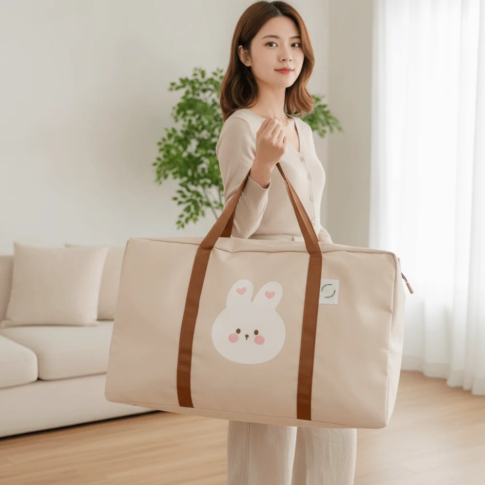 Mommy Bag Waterproof Quilt Organizer Washable Dustproof Luggage Pouch Zipped Breathable Bedding Storage Bag Travel