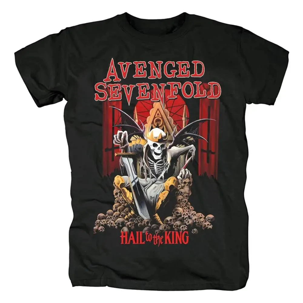 Harajuku metallcore Avenged Sevenfold Rock T Shirt Hip Hop Streetwear T-Shirt Heavy Metal Fashion Casual T Shirt per uomo donna