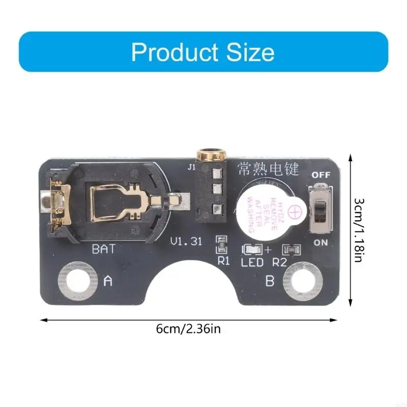 462E Keying Practice Tool For Vband-Keyer Connector For Telegraph Operators CR2032 Battery Operate