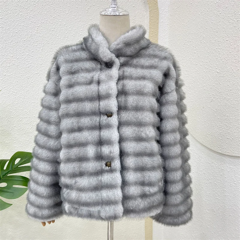 2026 inverno feminino casaco de pele do falso ins moda quente meninas casaco de pele feminino quente outerwear jaquetas de pele de vison falso