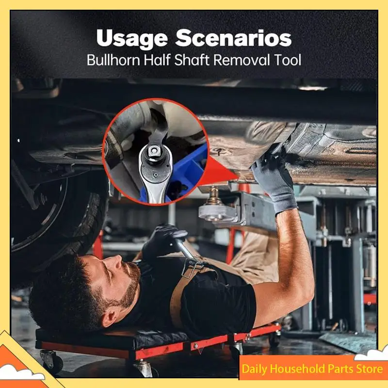 2 個のこじバーレンチアダプターヘッド、アップグレードされた厚みのあるハーフシャフトバールアダプター修理ヘッドツール HOT!