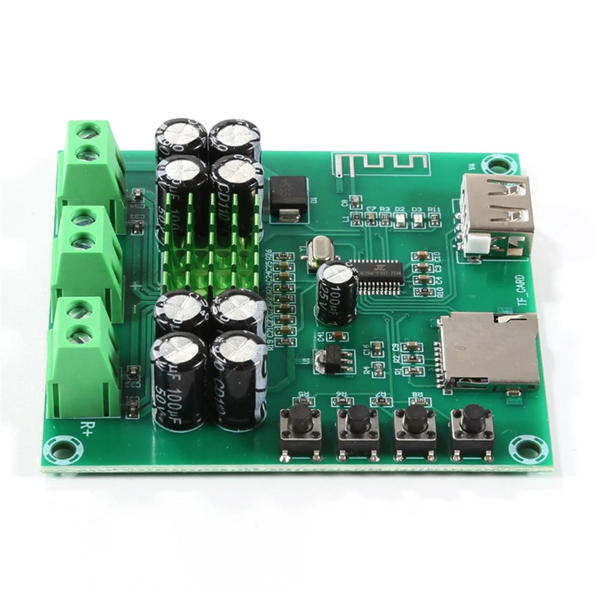 JAS-XH-M422 Module de carte amplificateur Bluetooth TPA3116D2 carte amplificateur de lecture de carte F Bluetooth intégrée double Module 50W