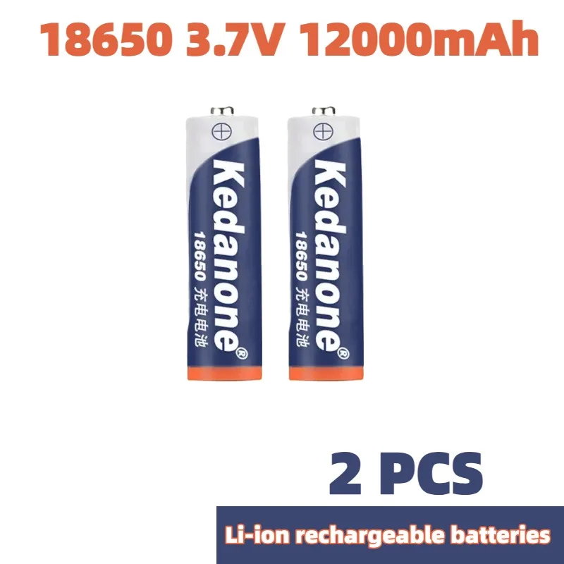 High Quality New18650 Rechargeable Battery 3.7V 18650 12000mAh Capacity Li-ion Rechargeable Battery For Flashlight Torch Battery