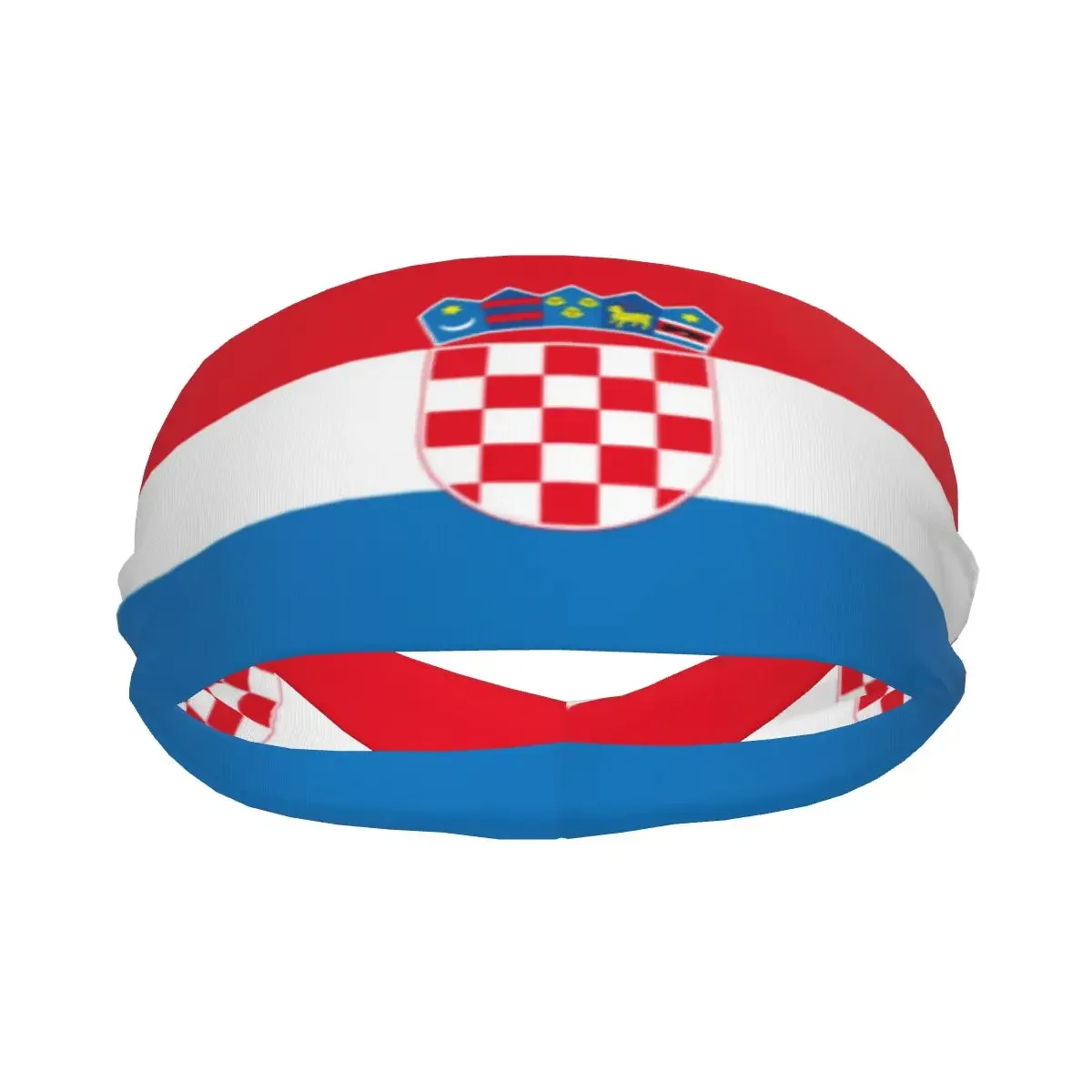 Flag Of Croatia Athletic Headband Elastic Sweatbands Women Men Basketball Sports Gym Fitness Sweat Band Volleyball Tennis