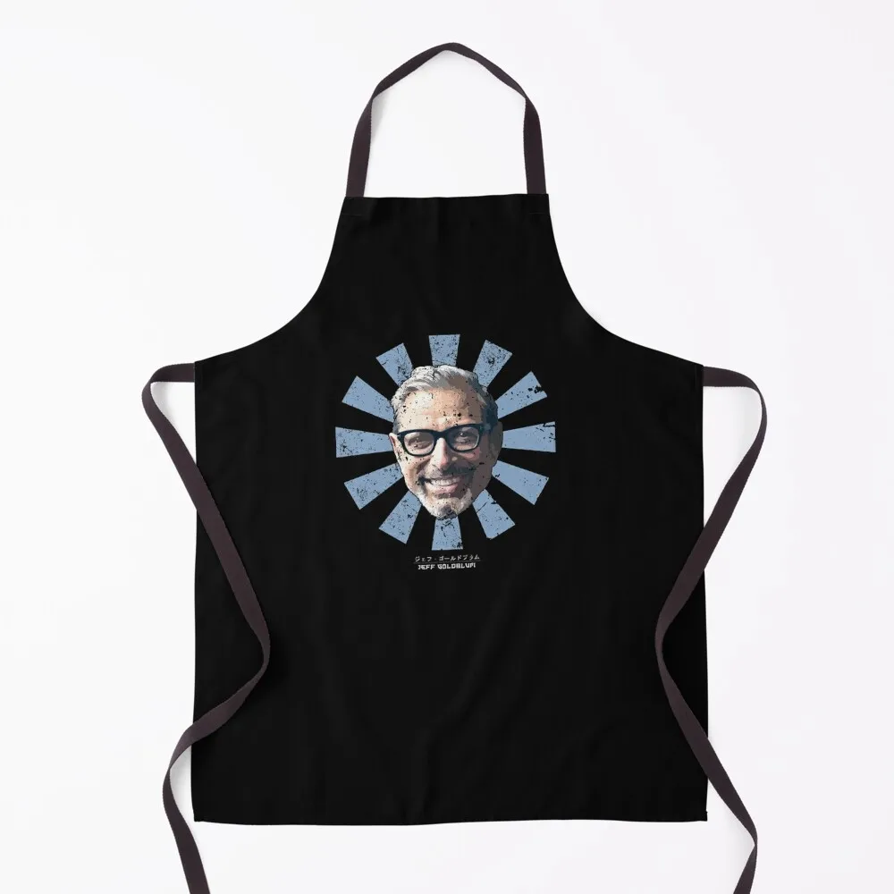 Jeff Goldblum Retro Japanese Apron cooks clothes Funny Apron