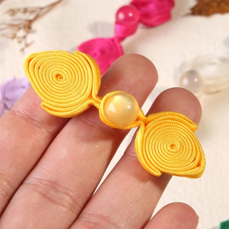 Cheongsam Buttons Peach Heart Chinese Knots Buttons DIY Closure Sewing Fastener
