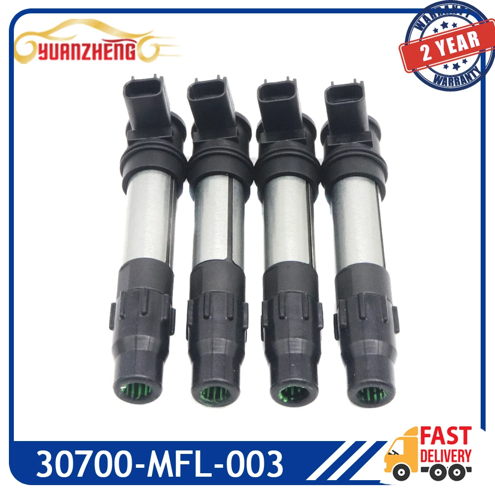 

1/4pcs Ignition Coil 30700-MFL-003 Fit For Honda Motorcycle 2008-2019 30700MFL003 129700-5150 1297005150