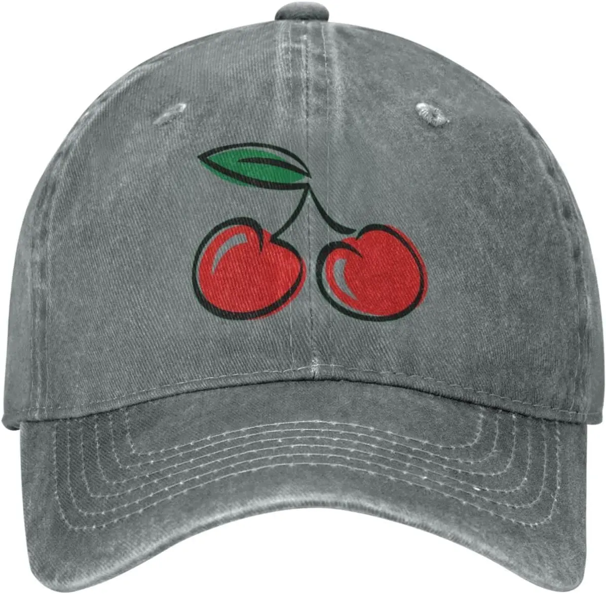 

Cute Cherry Gifts for Cherry Lover Black Cowboy Hat Winter for Men Adjustable Sport Golf Baseball Cap Hats Dad Caps