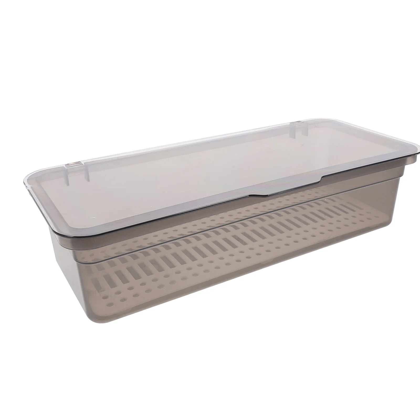 

Chopstick Storage Box 25cm Transparent Kitchen ganizer Holder Utensil Storage Drainage Design Silverware Straw Holder