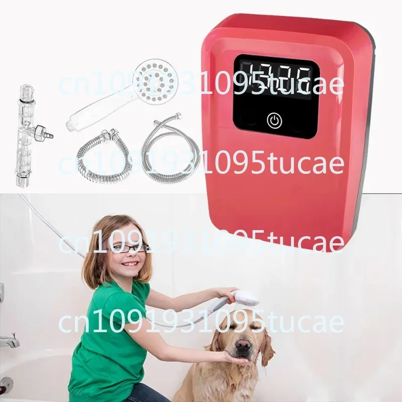 AQUAPURE Patented Pet Ozone Shower Auto Ozone Skin Therapy Washing Dog Spa Ozone with Shower Head