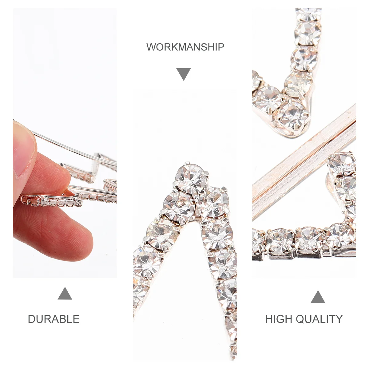 

Xmas Tree Rhinestone Hair Clip Hairpin Stylish Decorative Hair Accessory for Women Xmas Tree Shape Hairpin