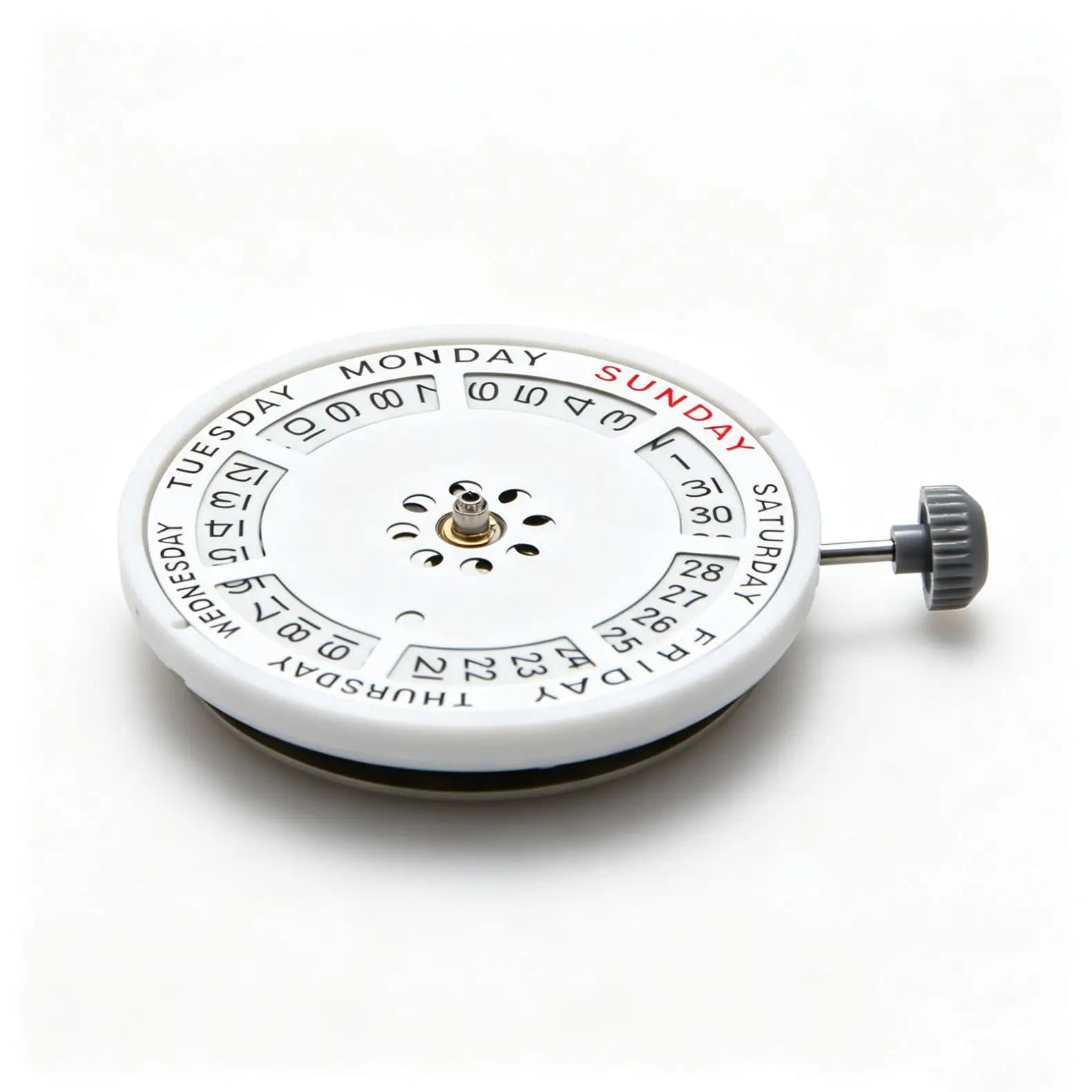 21 Jewels For Miyota 8285 Mechanical Automatic Movement 21,600 Vph Double Calendar Date At 3:00 Watch Movement Replacement image 3