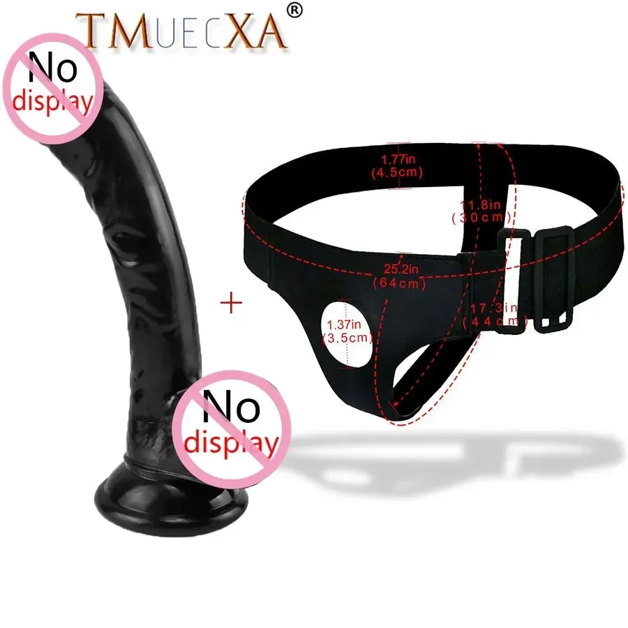 

Black Wearable Realistic Dildo Convenient Realistic Penis Safe Use Realistic Penis Toy PVC Waterproof Suction Cup Dildo Toy