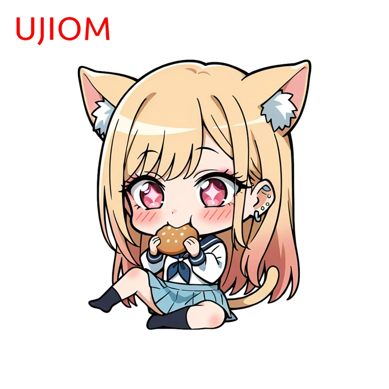 UJIOM Chibi Kitagawa Marin Wall Sticker Stationery Items Scratch Proof PVC Decal Unique Game Room Decor Accessories in AE