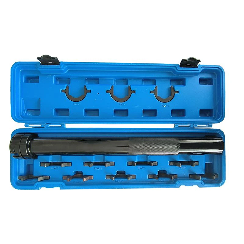 13 piece set of steering gear tiller wrench, internal ball joint extractor, screw rod and rod disassembly tool