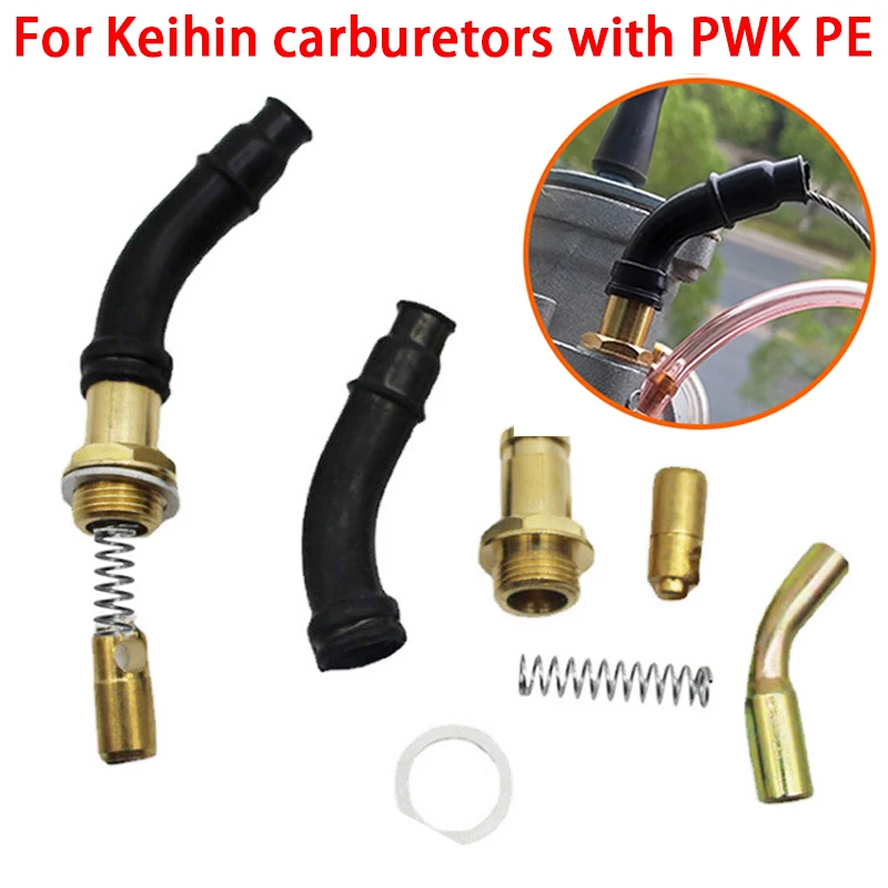 Hot Start Kit For KEIHIN Carburetors with PWK PE24 28 30 32 34 36 38 40 Throttle Valve Assembly Manual Valve Control Switch