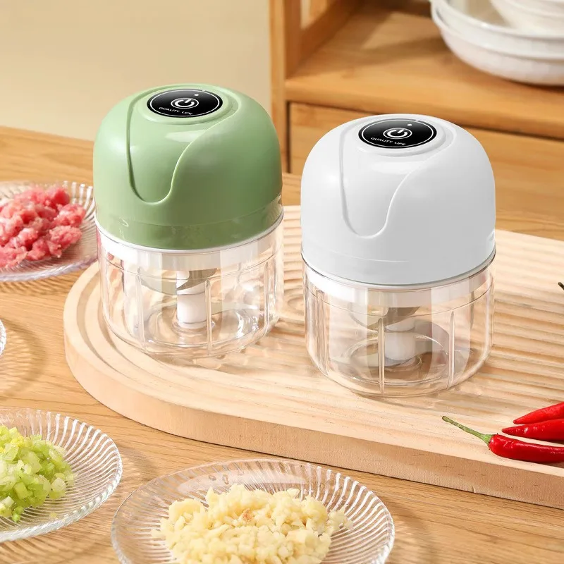 250ml Garlic Masher Crusher Electric Kitchen Food Chopper USB Portable Meat Grinder Vegetable Chopper for Kitchen Gadgets