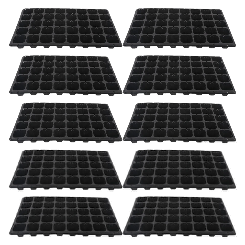 

10PCS Seedling Trays High Quality PVC Indoor Growing Plants Sprouting Garden Propagator Cell Trays Durability