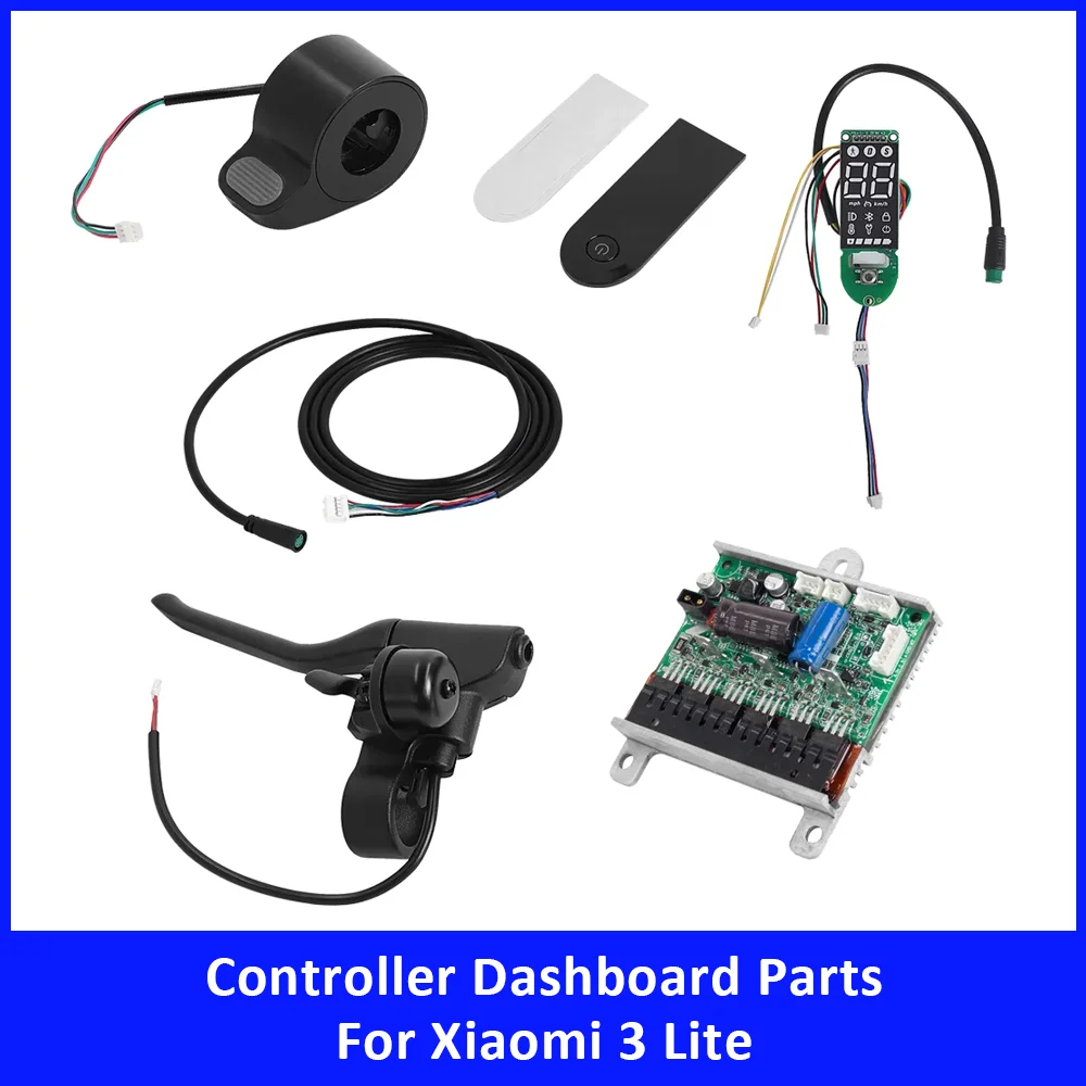 

Приборная панель контроллера для Xiaomi 3 Lite, аксессуары для электрического скутера, тормозной рычаг, дроссельная заслонка для большого пальца, кабель передачи данных, детали крышки приборной панели