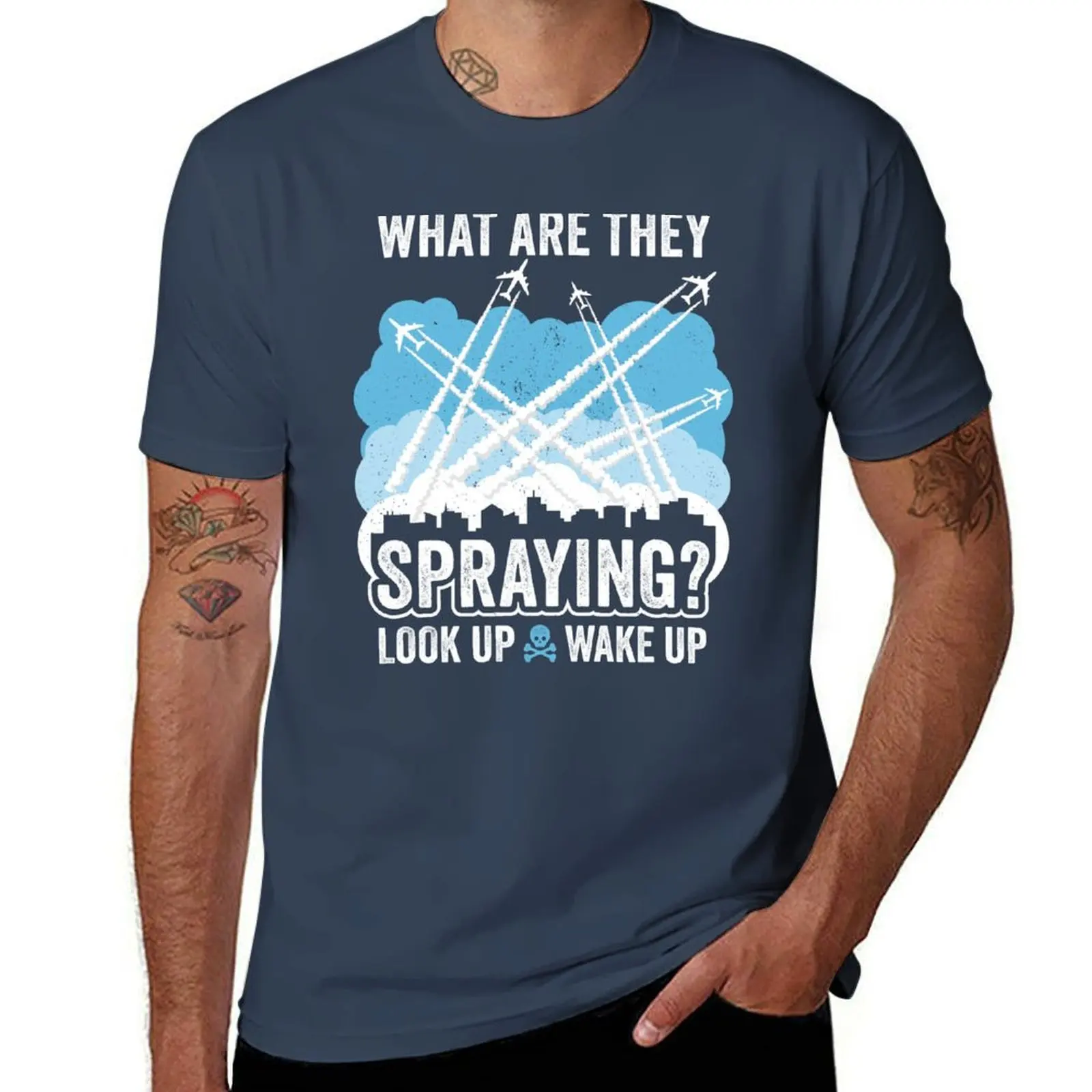 

What Are They Spraying  Chemtrails T-Shirt Holiday All Match T-Shirt
