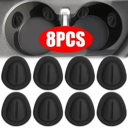 Car Mounted Shock Absorber Water Cup Limiter Universal Car Water Cup Groove Anti-collision Decal Noise Reduction Silicone Pad