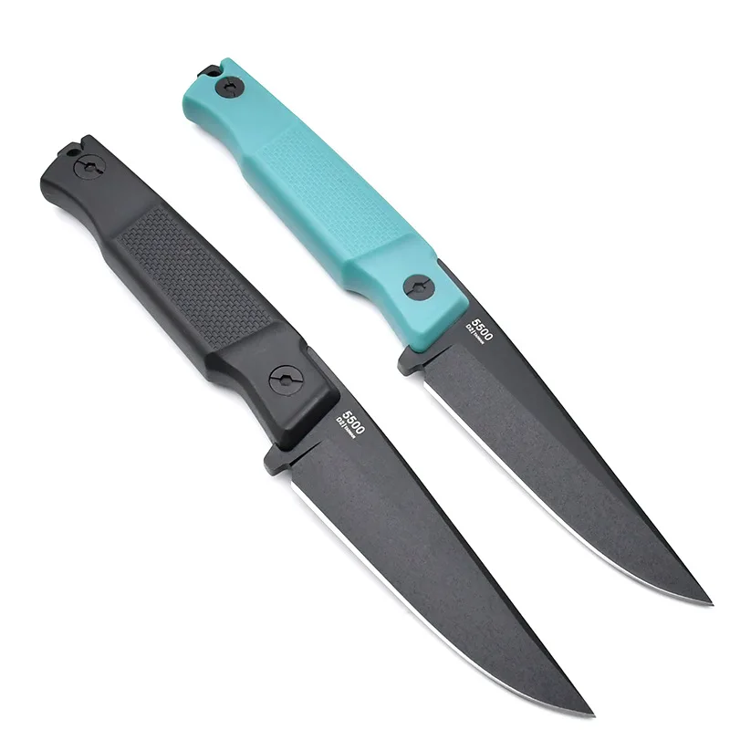 

New KB5500 Fixed Straight Knife High Hardness Straight Wilderness Portable Knife Outdoor Cutting Tool Defensive Survival Tools