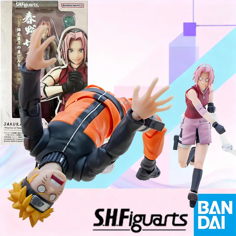

В наличии BANDAI Original Box S.H.Figuarts NARUTO UZUMAKI SAKURA HARUNO Фигурка Модель Игрушка в подарок для детей Упаковка из пенопласта