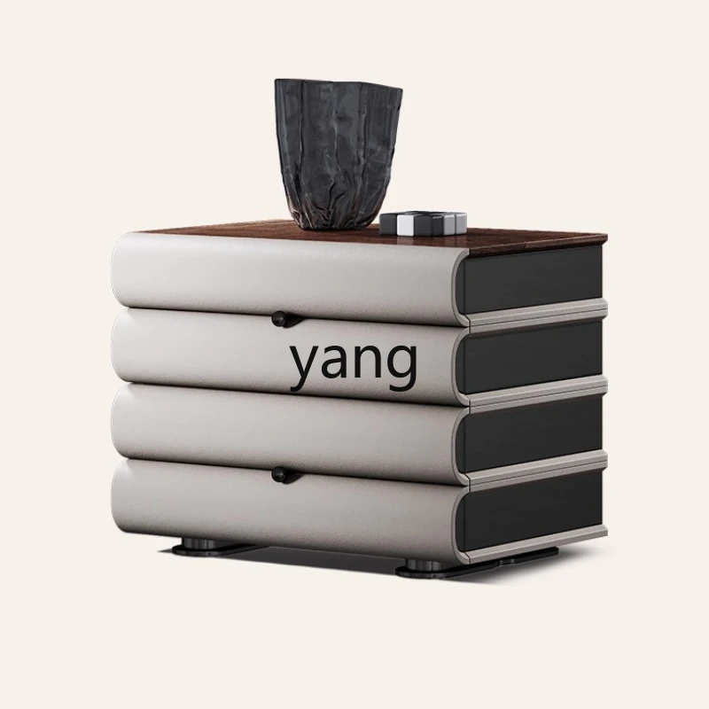 

LMMbedside cabinet light luxury high-end villa whole house with solid wood luxury stone