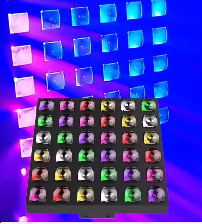 color matrix panel lights, stage performance bar KTV dyeing lights, horse racing live stream background atmosphere lights