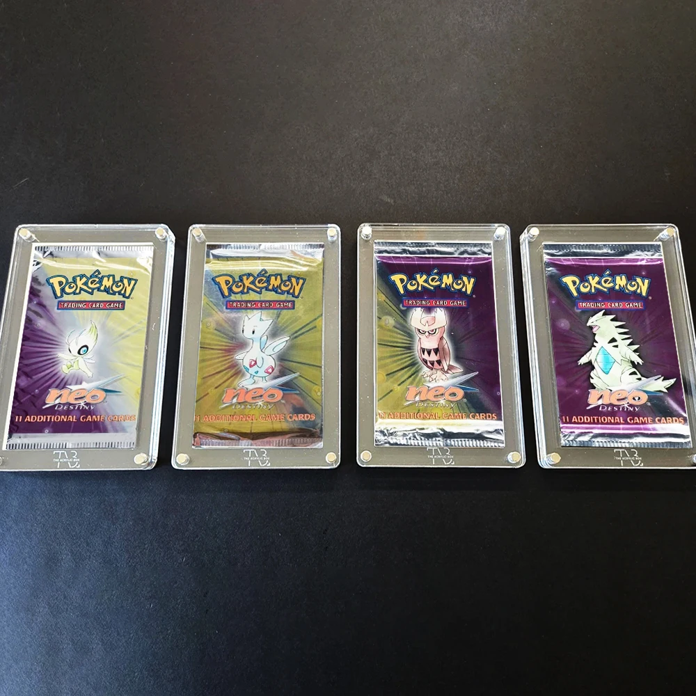 PKM 2002 Neo Destiny Booster Pack 1ère Édition Version Cartes de Jeu Illimitées Vintage Scellées PTCG Celebi Noctowl Togetic Tyranitar