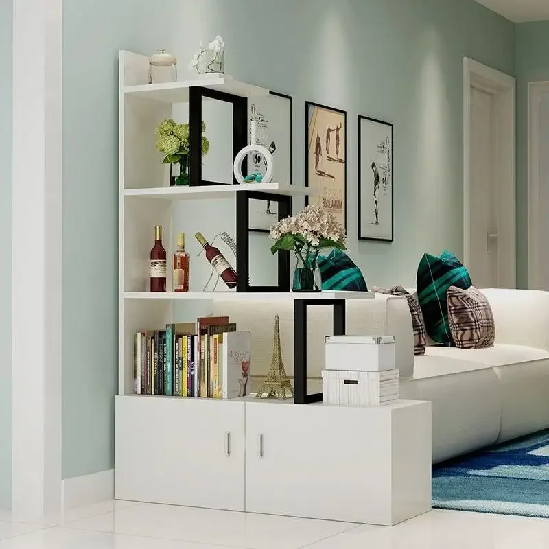 Living room porch cabinet shelf flower stand decorative screen simple modern bookcase wine cabinet partition cabinet