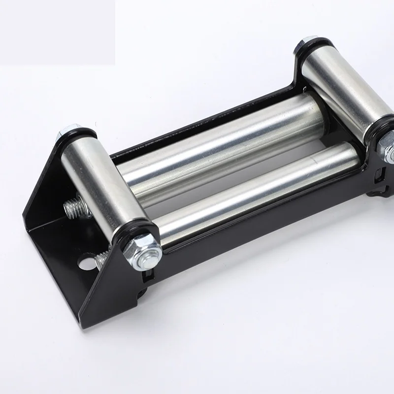 Off Road Electric Winch Roller Fairlead 4 Roller Guide Heavy Duty Galvanized 110mm 4.3in Wire Rope Vehicle All Sizes